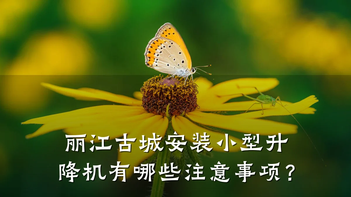 丽江古城安装小型升降机有哪些注意事项?
